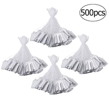 500 pçs preço etiqueta tag corda gravata relógio de exibição de jóias preço de mercadoria etiqueta cartões de papel retangular em branco preço tag a30