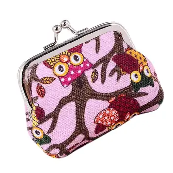 

New Women Cute Owl Printing Coin Purse Casual Lady Small Wallet Hasp Purses Girl Money Change Clutch Bag Carteras Mujer