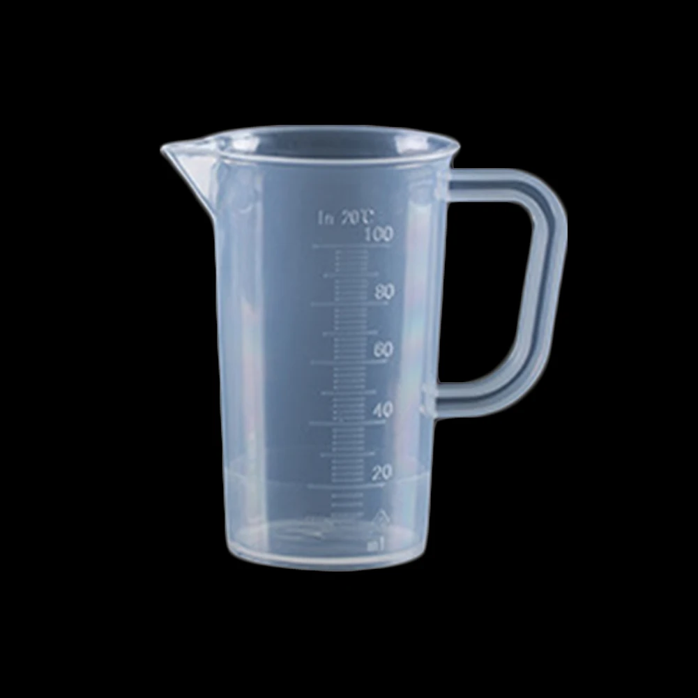 Пластик измерительный кувшины чашка с ручкой носика поверхности кухонный инструмент, принадлежности 20 Вт, 30 Вт, 50/100/250/300/500/1000 мл