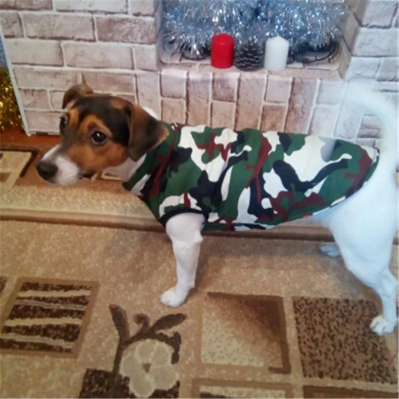 Winter Warm Pet Dog Clothes Letters Camouflage Reversible Coat Jacket For Small Medium Large Dogs Warm Cotton Pet Vest Clothing  20