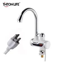 TINTON LIFE US Ship 110V 3sec Instant Tankless Electric Hot Water Heater Faucet Kitchen Instant Heating