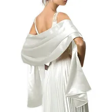 Красивая Женская шаль, длинная, 200*45 см, свадебные платья, белая атласная шаль, s и шали, сделанные на заказ, Цвета