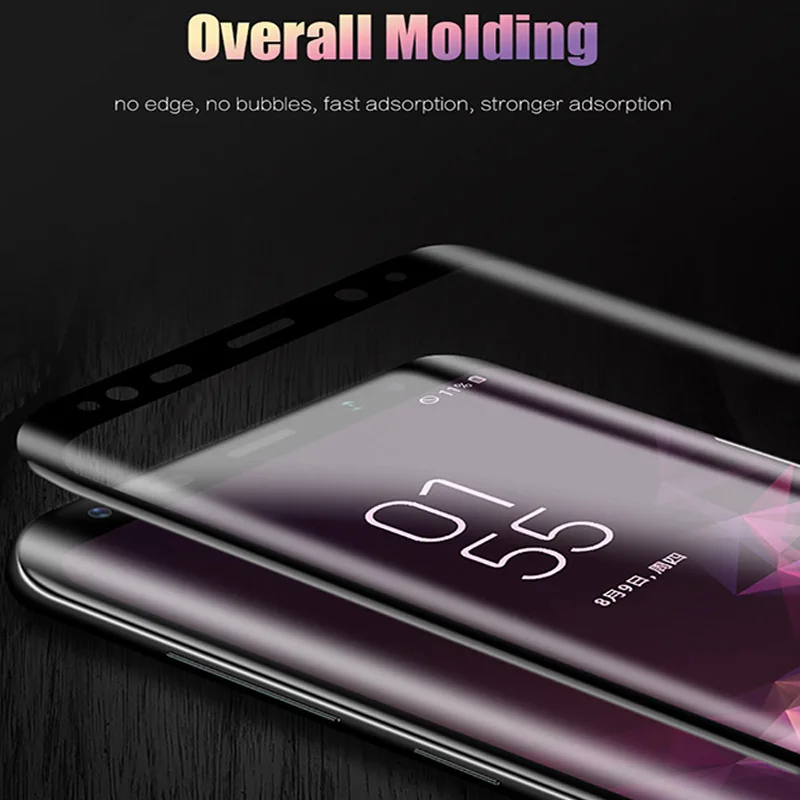 9D Screen Glass For Samsung Galaxy S9 S8 Plus Note8 Tempered Glass Cover For Samsung Note 8 S9Plus S8Plus Screen Protector Film (2)