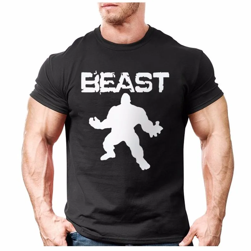 UNLEASH THE BEAST Gym Men's Bodybuilding T-shirt for Bodybuilding Fitness c194 