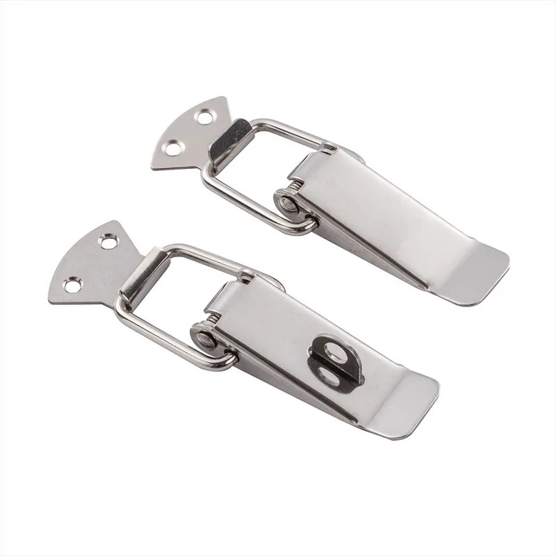 

2set Stainless steel Duck-mouth Buckle Toolbox buckle Lock catch DIY mini Gift Box Suitcase Case Toggle Hasp Latch Catch Clasp