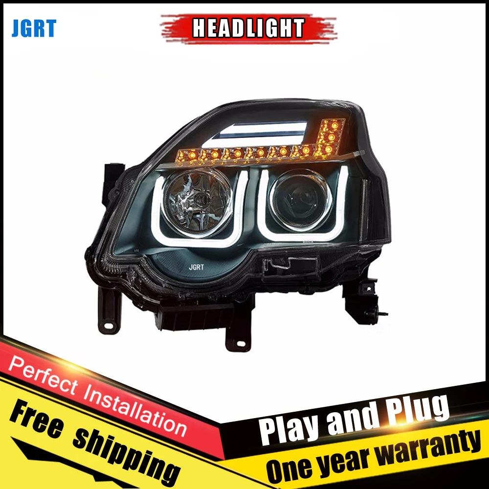 Автомобильный стиль светодиодный фары для Nissan X Trail 2012 2013 Головной фонарь DRL