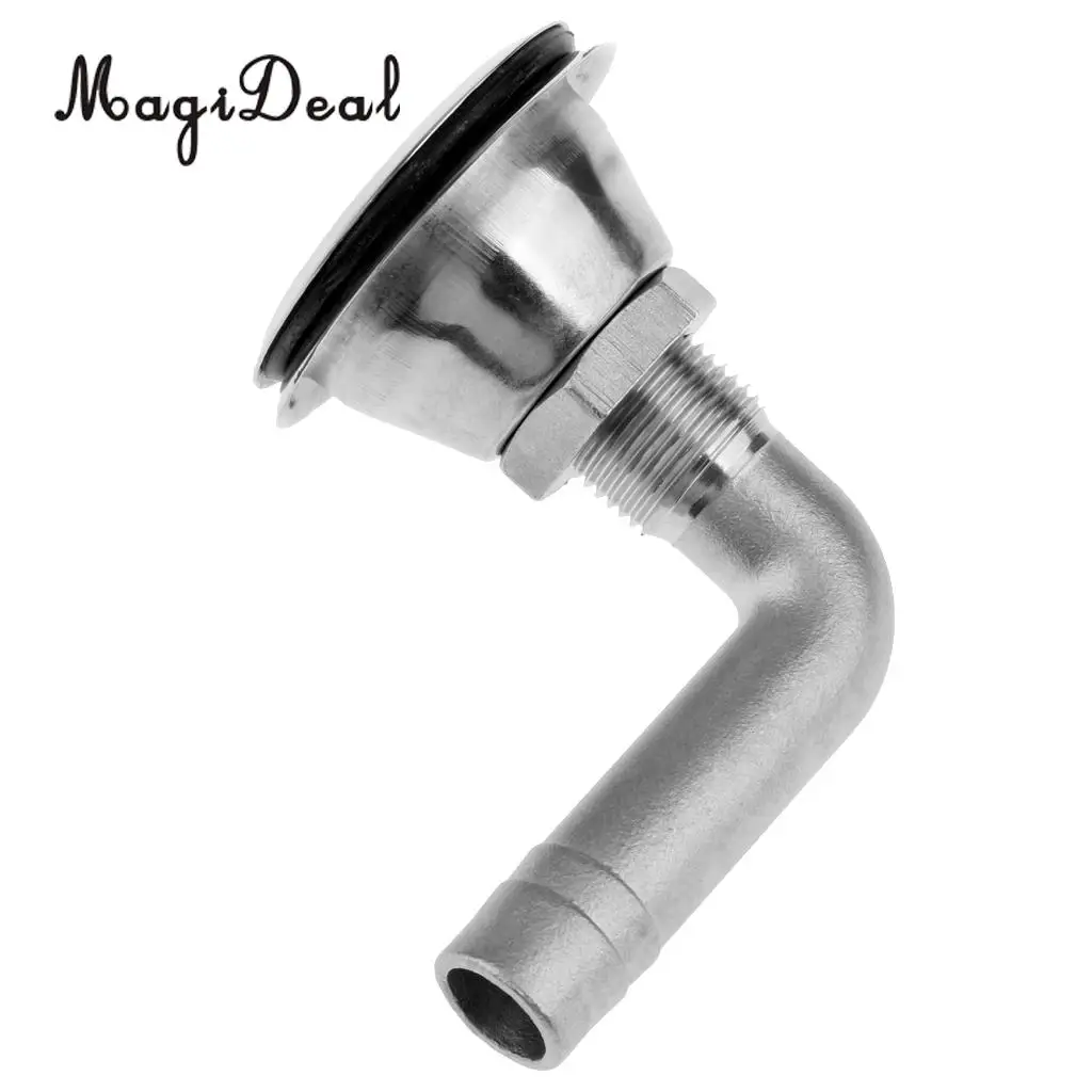 MagiDeal Marine Yacht Hardware 90 Degree 5/8 Inch Boat Flush Fuel  / Water Tank Vent Water Sports Rowing Boats Automotive