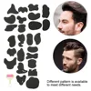 25 pièces cheveux tondeuse tatouage modèle sculpté à colorier modèle pochoir tatouage Salon de coiffure outils de coiffure tatouage autocollants fournir ► Photo 2/6