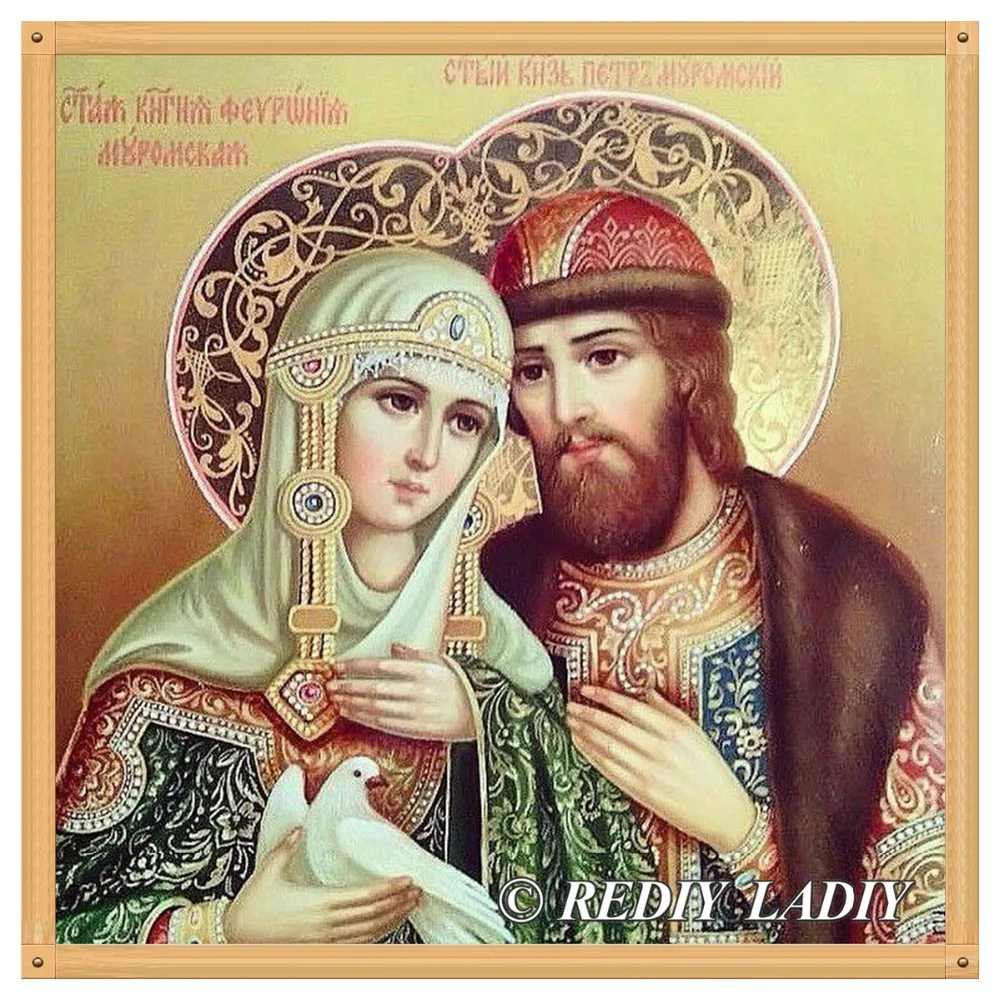 DIY 5D Алмазная мозаика религиозная икона полная круглая кристальная дрель Картина