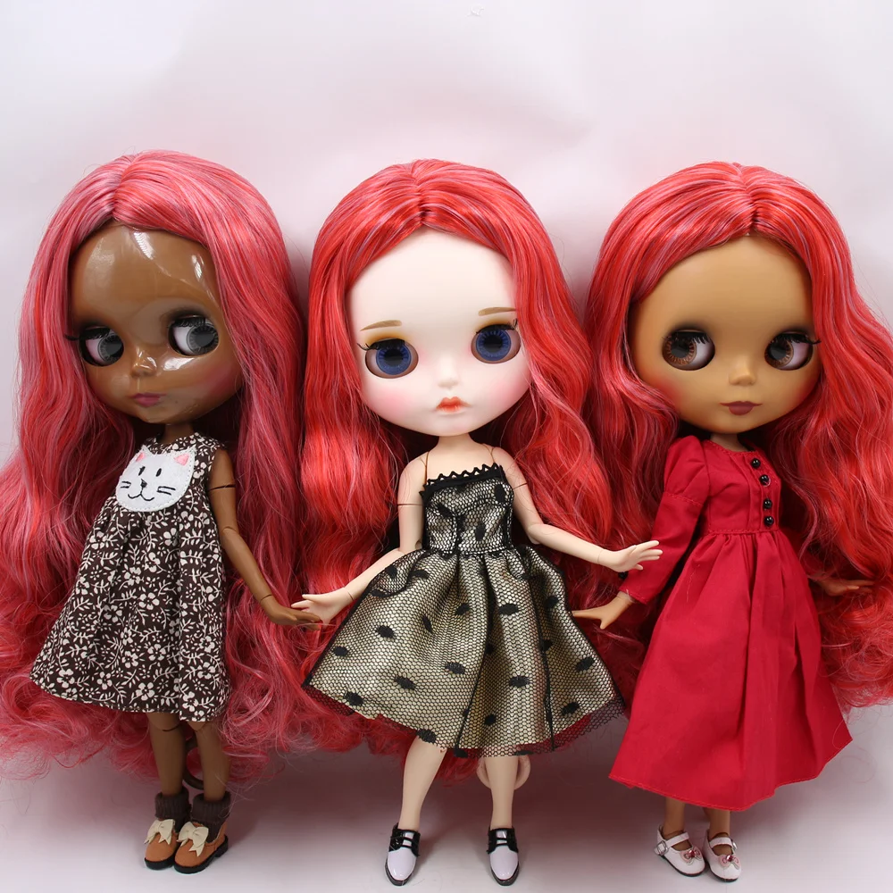 Кукла на заказ ICY DBS Blyth No.BL1063/1061 Red смешанные волосы 1/6 bjd аниме ob24|Куклы| |