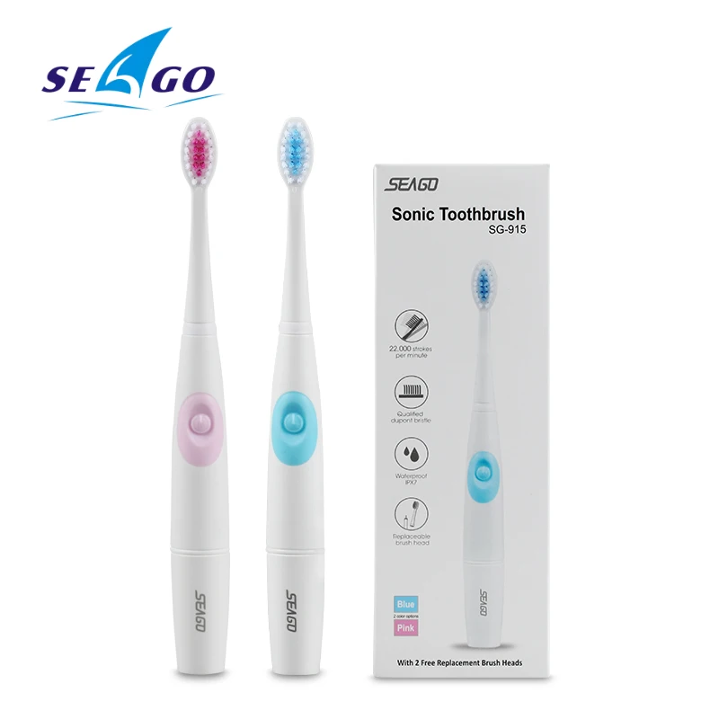

SEAGO Kids Electric Toothbrush Deep Clean Children Sonic Electric Toothbrushes Battery Powered Toothbrush for Kids SG915
