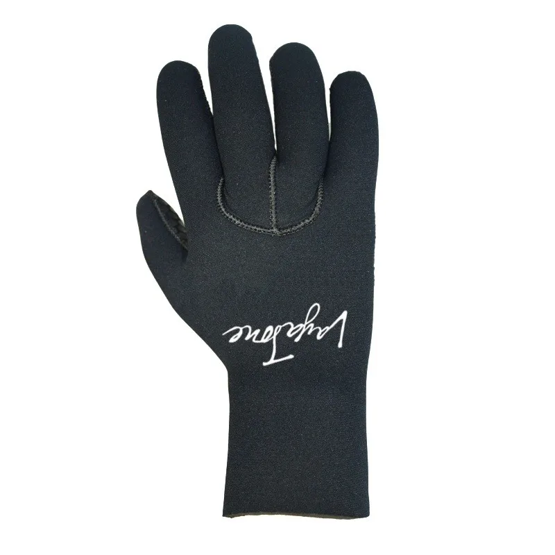 LayaTone 5 мм неопрен Для мужчин перчатки Подводная маска для подводного плавания перчатки катание на лодках и сёрфинг перчатки каноэ перчатки для каякинга Для женщин - Цвет: Черный