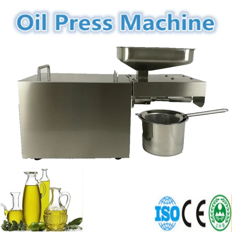 home use mini Oil Press Machine Nuts Seeds Oil Presser Pressing Machine