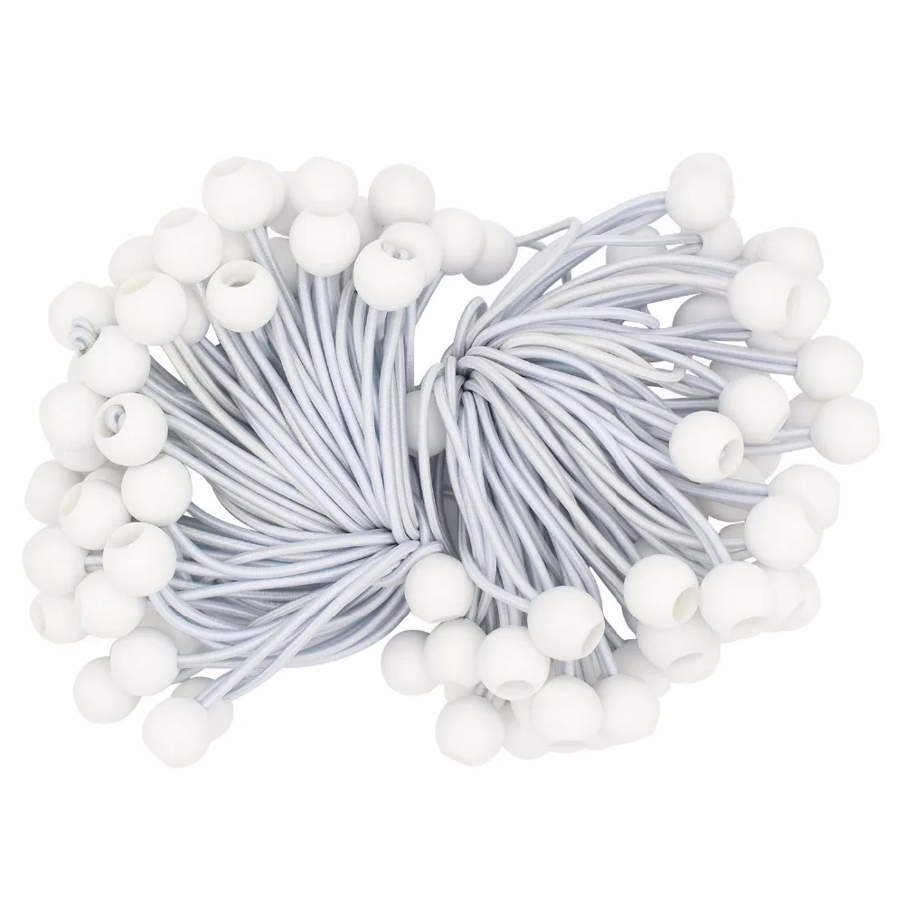20 x 15cm 6 inch Ball Bungee Cord Tie Down Lashing Strap Elastic Binding Tape Luggage Rubber Rope bondage Ropes Car Organizer