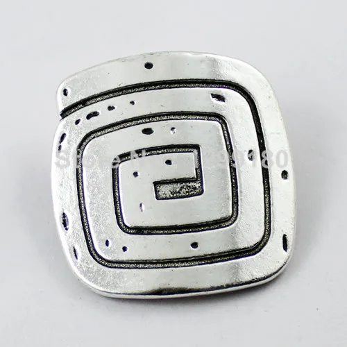 

5pcs/lot Metal Zinc Alloy Silver Tone Cord End Caps For Necklace DIY Jewelry Making Accessories 50x49mm Hole:28.5x2.5mm (K01898)