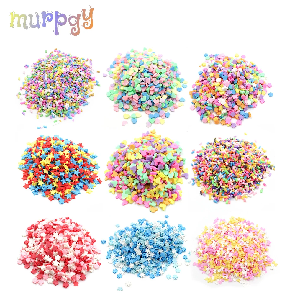 

20g Addition Sprinkles Slime Fluffy Mud Toys Filler for charms Slime Supplies DIY Lizun Beads Cake Dessert Kit Accessories Toys