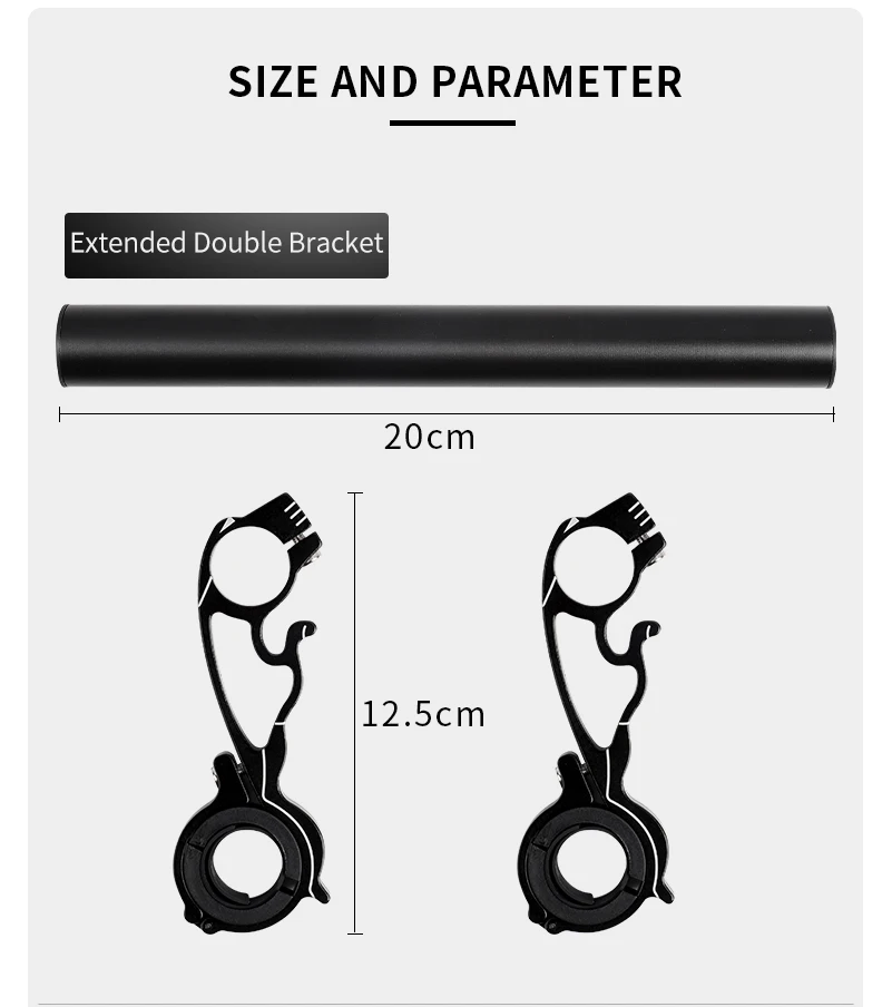 WEST BIKING, 10 см, 20 см, сплав, велосипедный руль, расширенный кронштейн, светильник, крепление для велосипеда, компьютера, держатель лампы, руль, удлинитель