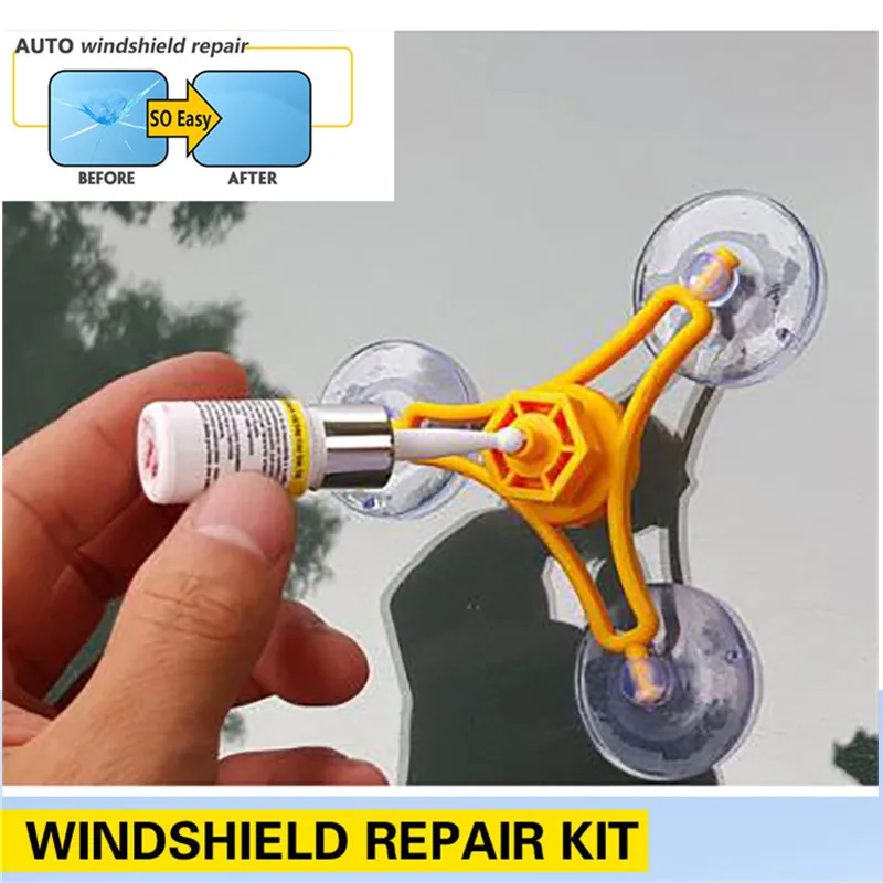 

DIY Professional Window Repair Tool Sets Automobile windshield Restoring kit Auto Removing Resin Tool for all cars glass Crack