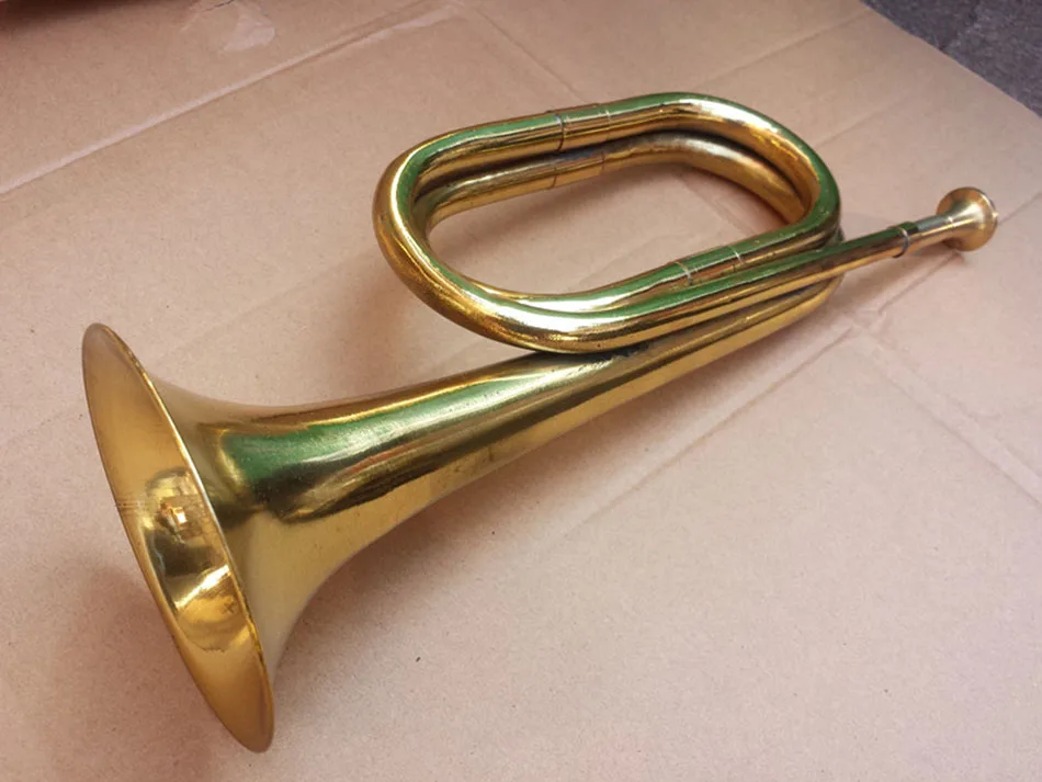 Surplus Chinese Army Emergency Horn Military PLA Brass Blowing Bugle-CN042 - Image 2