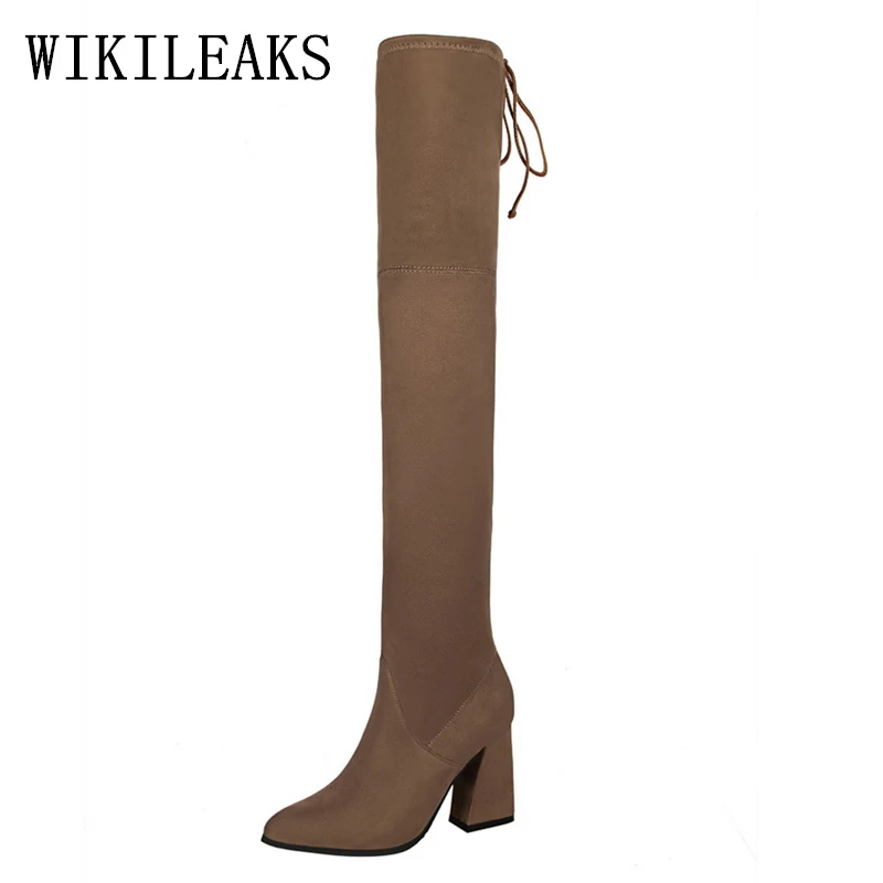 

black riding boots designer luxury brand thigh high boots bigtree shoes woman over the knee boots fetish high heel boots women