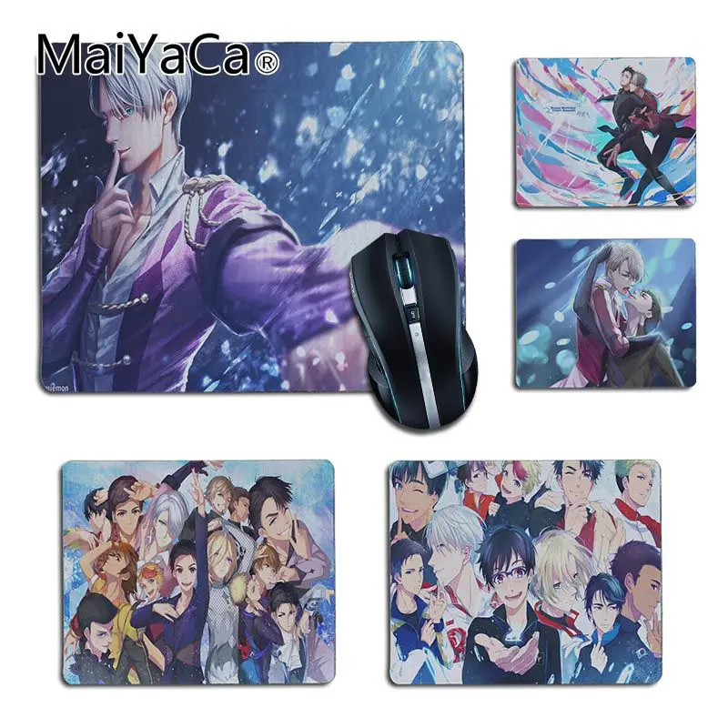 MaiYaCa Yuri on Ice Резиновая мышь в стиле аниме прочный Настольный коврик для мыши