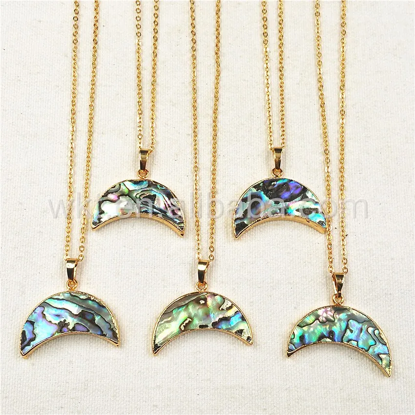 abalone jóias, concha colar, concha jóias boho estilo colar