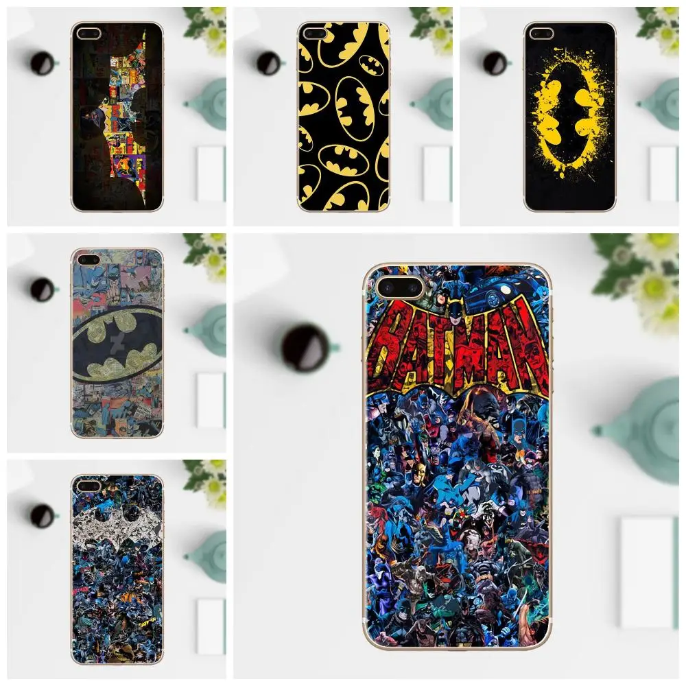 

Arkmen Soft Mobile Phone Batman Superhero Design For Galaxy Alpha Core Prime Note 4 5 8 S3 S4 S5 S6 S7 S8 S9 mini edge Plus
