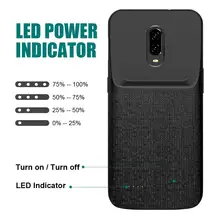 NEWDERY для One Plus 6 T батарея случае 4700 мАч Расширенный зарядное устройство чехол с ТПУ поднятый Bezels, портативный тонкий зарядный чехол C