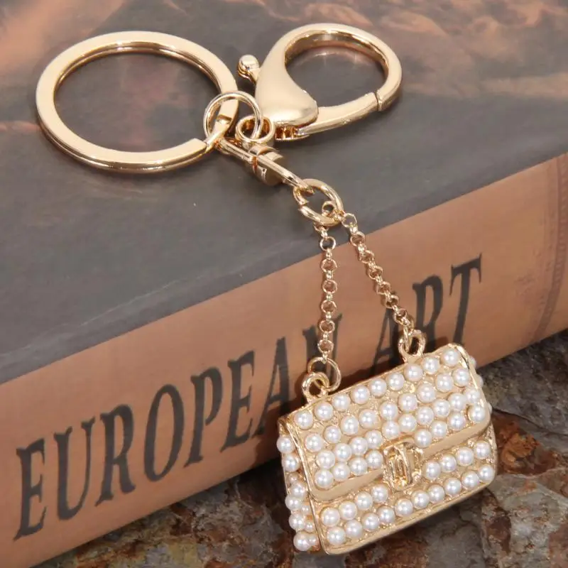

Rhinestone Crystal Twinkling Handbag Keychain Fashion Keyring Gift For Girls Handbag Chram chaveiro feminino
