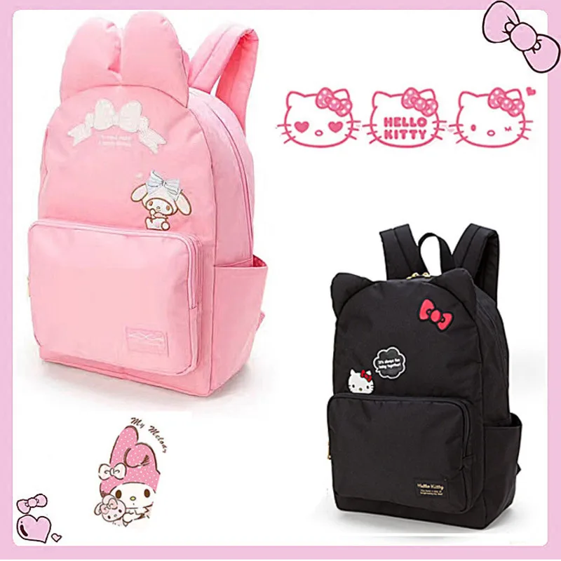 Новый мультфильм рисунок Hello Kitty My Melody обоих плечах рюкзак для женщин и девочек