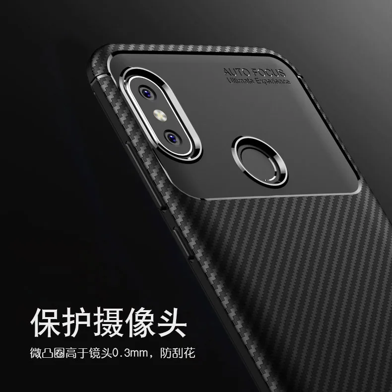 Best For Xiaomi Redmi Note 6 Pro case carbon fiber Shockproof Soft tpu Back Cover case for Xiomi Redmi Note 6Pro Phone Cases Note6