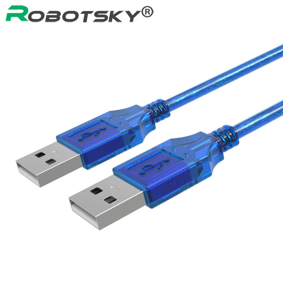 Высокоскоростной USB 2,0 кабель для передачи данных 0,3 м 0,5 м 1,5 м Папа-папа USB2.0 Тип A удлинитель для автомобиля MP3 камеры Жесткий диск Кабо