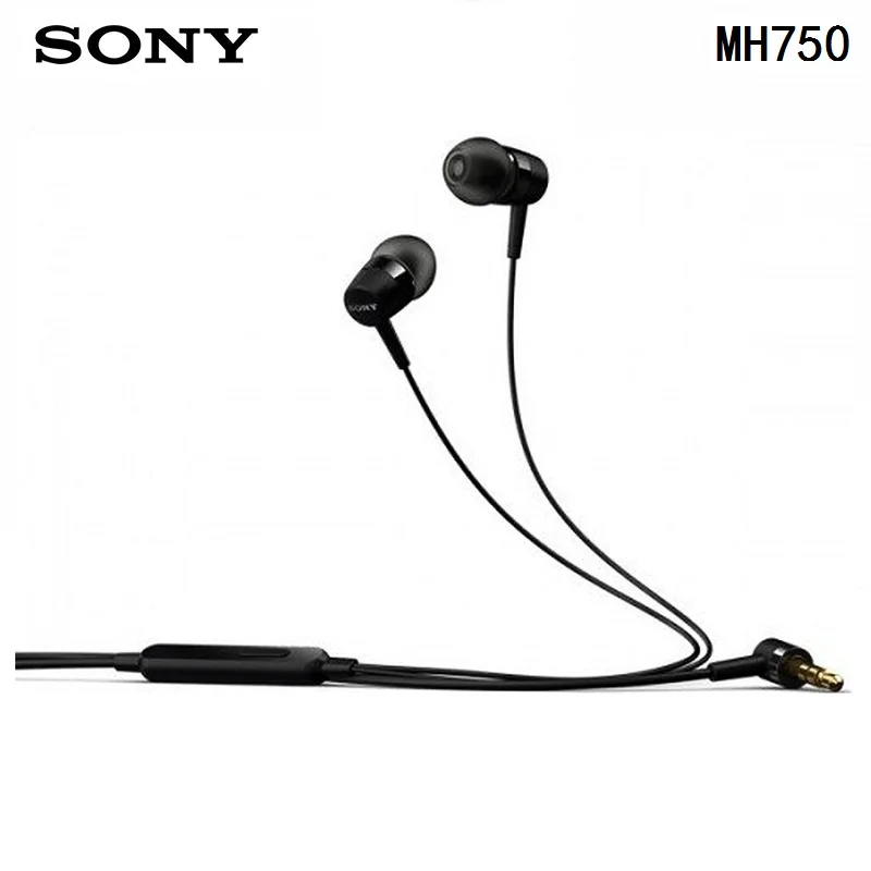 Оригинальные наушники вкладыши SONY MH750 басовый сабвуфер серии xperia для sony Z 1 2 3 xiaomi