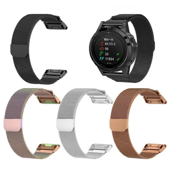 

Stainless Steel Watch band for Garmin Garmin instinct/MARQ/forerunner 935/quatix5/Fenix 6 GPS 22mm Metal Bracelet Watchband Belt