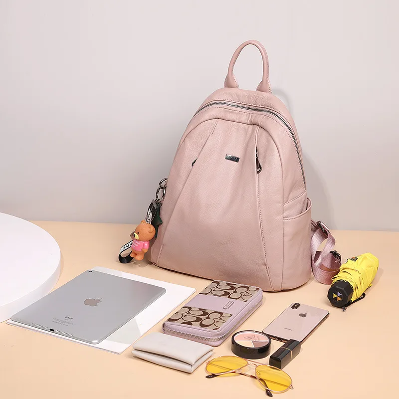 CHALLEN летние женские кожаные рюкзаки модная сумка на плечо женский рюкзак для девочек женские дорожные розовые школьные сумки