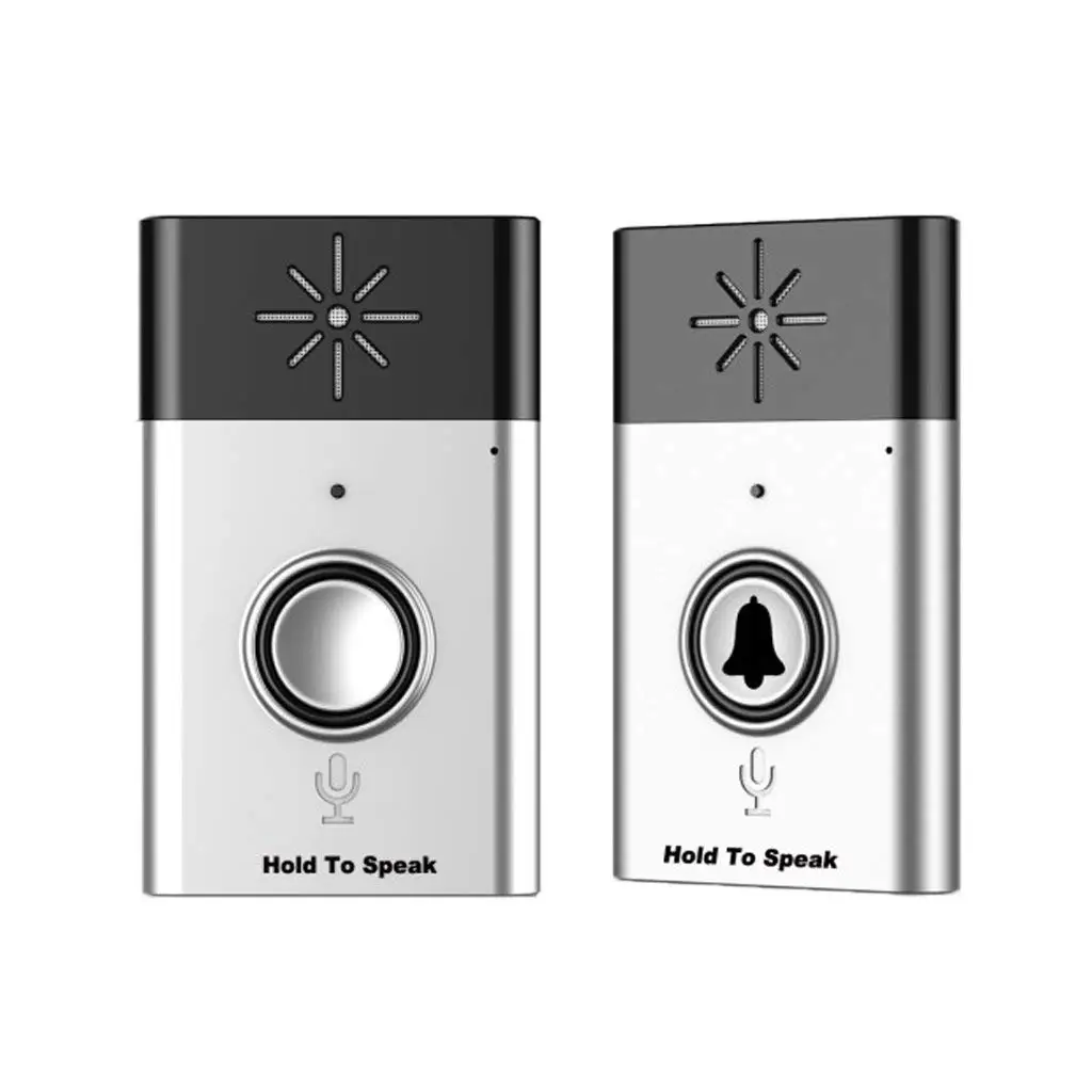 

149*146*34mm Home Wireless Voice Intercom Doorbell Intercom Voice Transmitter Doorbell 1Transmitter +1/2/3 Receiver 200m
