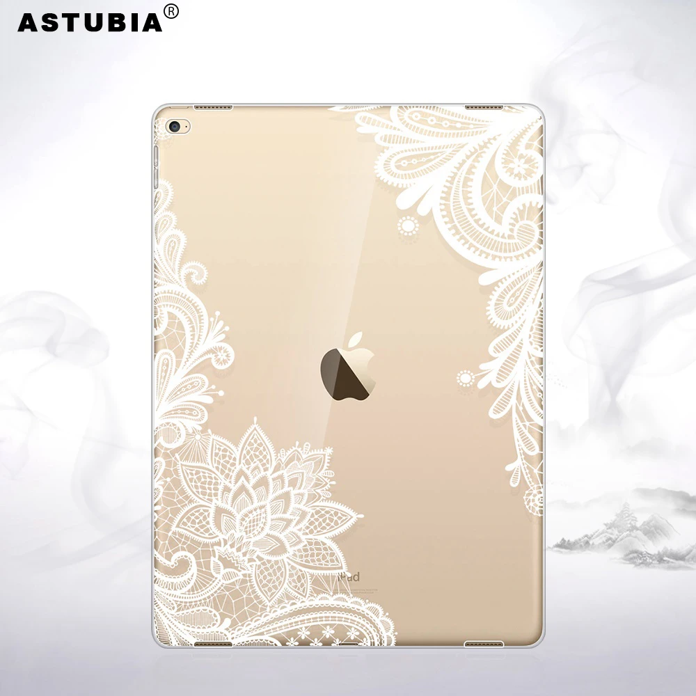 ASTUBIA Case For iPad 5 Lace Flower Transparent Cover Apple ipad Air 1st New | Компьютеры и офис