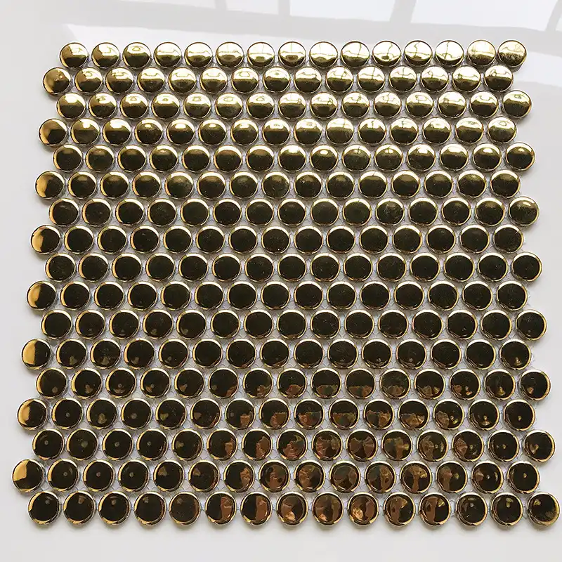 Azulejo de mosaico de cerámica hexagonal negro Simple para cocina