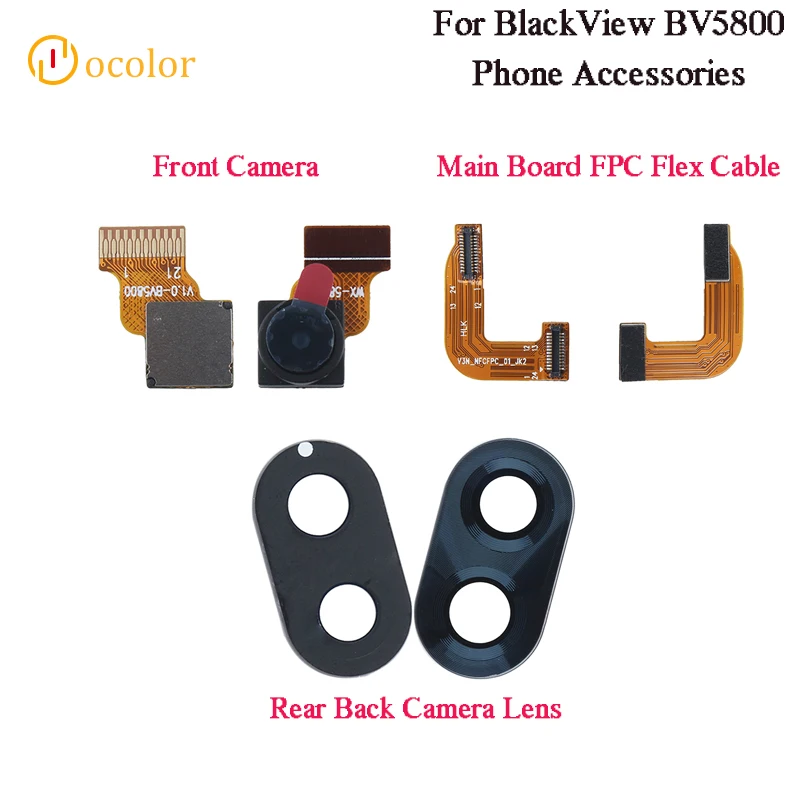Ocolor для Blackview BV5800 объектив задней камеры стеклянная основная плата подключен