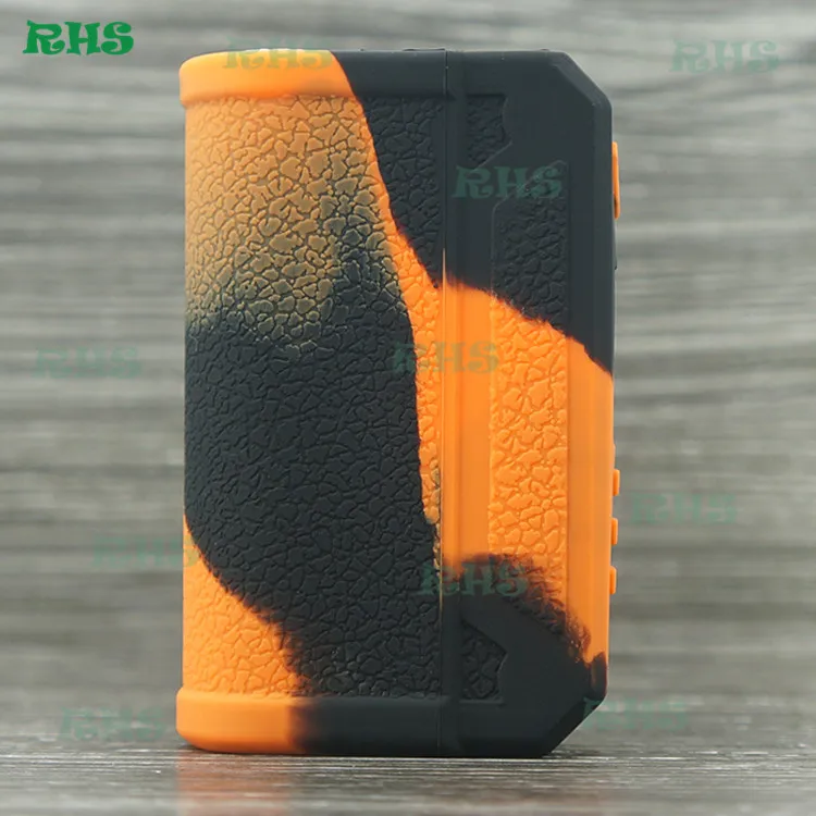 RHS новое поступление цветной силиконовый чехол для DNA Box Lost Vape Therion DNA75C в большом ассортименте с лучшей ценой - Цвет: black orange