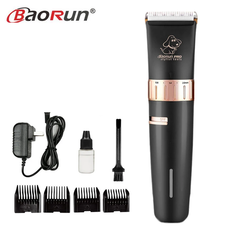 Black Dog Clipper Sharp Edge Haircut Ceramic Blades Pet Hair Trimmer