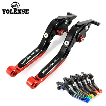 

For KAWASAKI Versys X300 Versys-X300 Versys-X 300 2017 Motorcycle Folding Extendable Brake Clutch Levers Logo Versys-X300