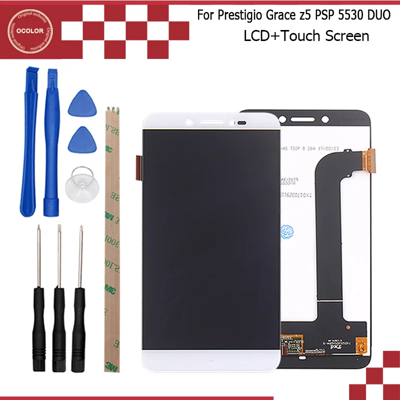 imágenes para Para Prestigio Gracia Z5 PSP 5530 Duo Pantalla LCD + Pantalla Táctil Digitalizador Asamblea de Pantalla Original de Reparación Parte 5.3 ''+ Tool + Adhesivo imágenes para Para Prestigio Gracia Z5 PSP 5530 Duo Pantalla LCD + Pantalla Táctil Digitalizador Asamblea de Pantalla Original de Reparación Parte 5.3 ''+ Tool + Adhesivo