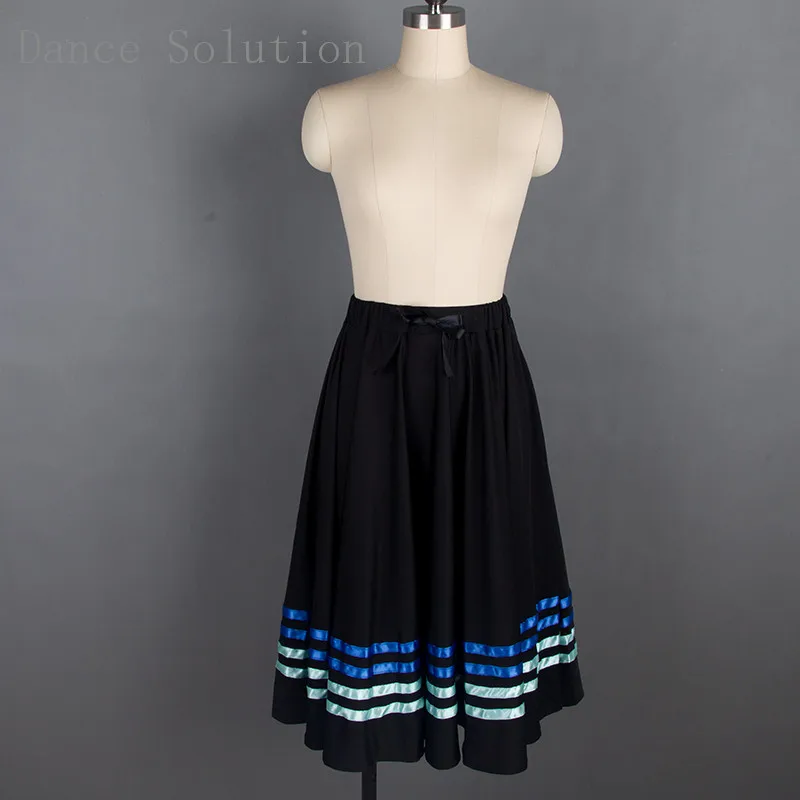 08D0002 Ballet Dress with 4 Rows of Ribbon Women Stage Performance Dancewear Costume for Adult Half Skirt Free Shipping | Тематическая