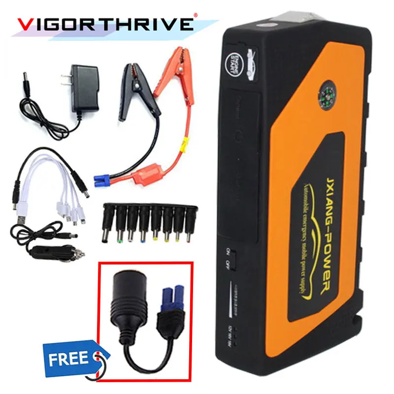 Portable 12V Petrol Diesel Car Jump Starter Power Bank Mini Car-Stlying Starting Device Car Battery Charger Booster Buster