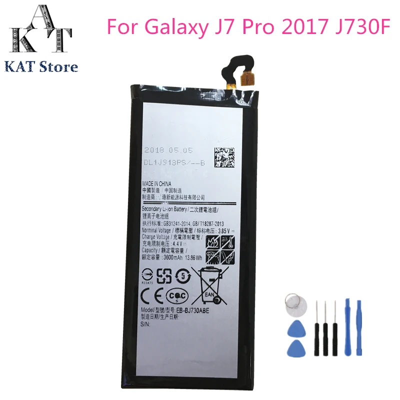 EB BJ730ABE 3600 мАч батарея для телефона Samsung Galaxy J7 Pro 2017 J730 SM J730F/G/DS J730FM Замена Высокое