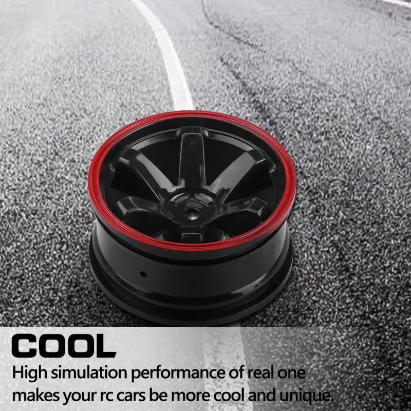 

4Pcs/Set Plastic Hubs RC Car Wheel Rims Width 26mm Diameter 52mm For HSP HPI TAMIYA KYOSHO YOKOMO 1:10 RC On-Road Drifting Cars