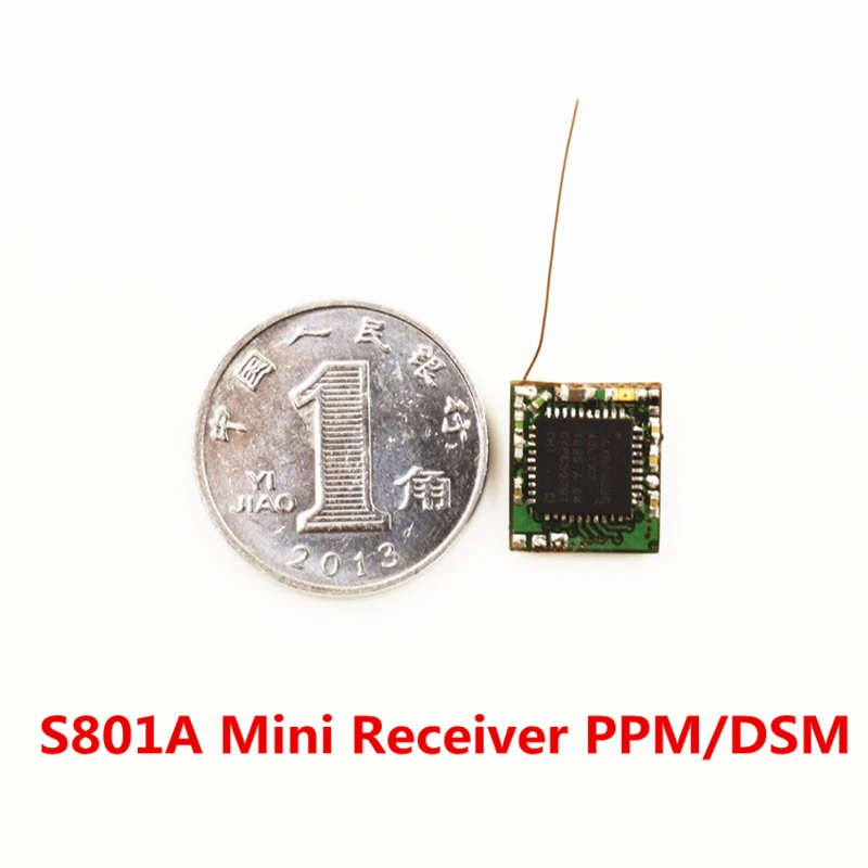 Mkron 2.4 ГГц 8ch s801a RC приемник Поддержка стр./мин DSM выход DSM-X dsm-2 Совместимость с
