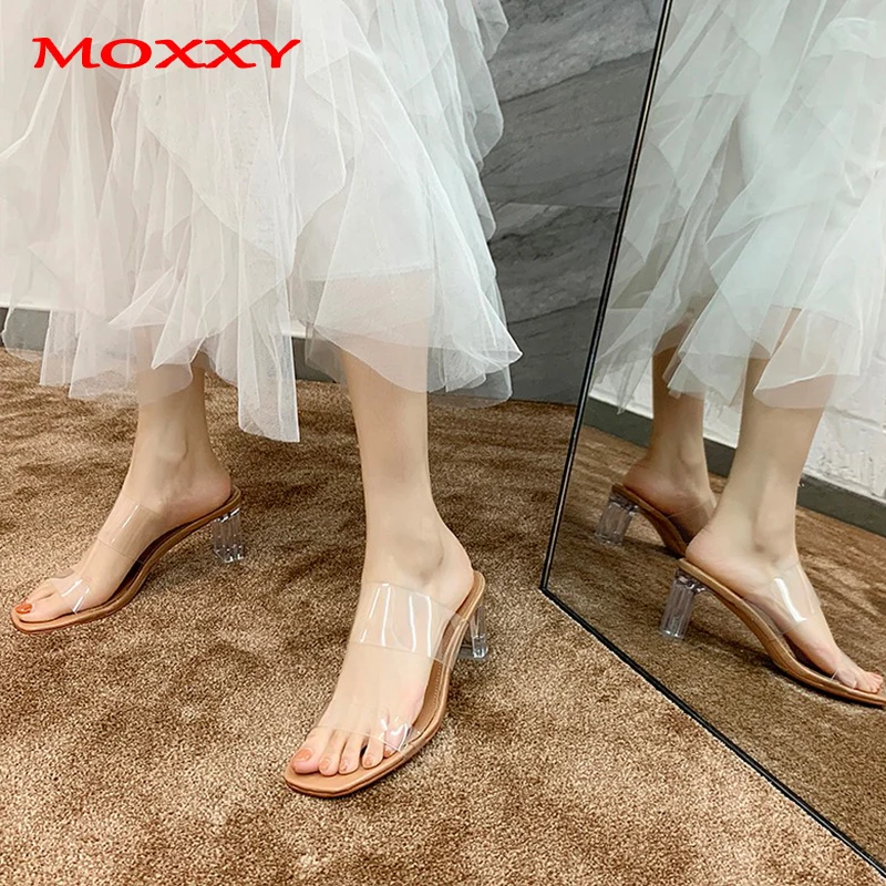 Ceny 2019 transparentne buty na obcasie kapcie damskie sandały letnie buty kobieta przezroczyste kapcie wysokie czółenka sandały ślubne zapatos de mujer