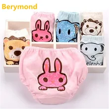 Новые Детские хлопок Нижнее Бельё для девочек, для маленьких мальчиков Трусики для женщин, Обувь для девочек хлеб Трусики для женщин подходит для детей 2-7 лет малыш мультфильм трусы